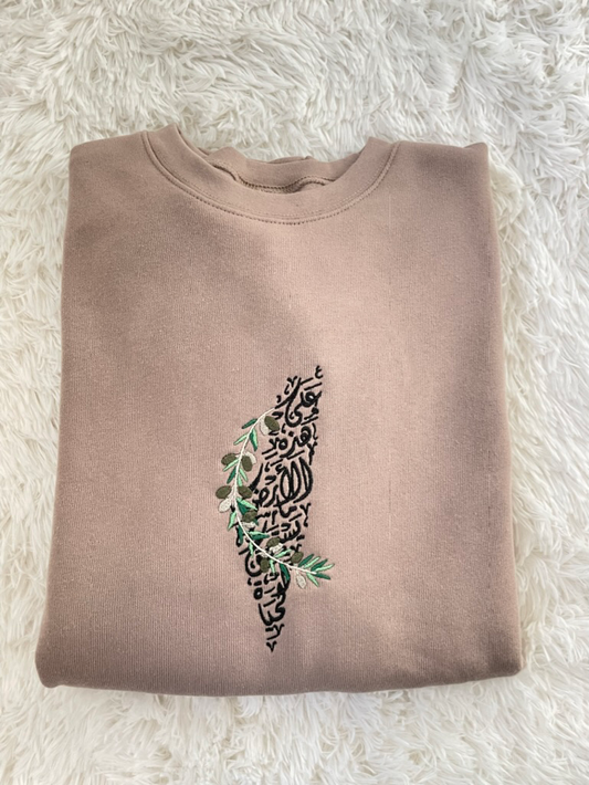 Palestine Arabic Calligraphy - Crewneck