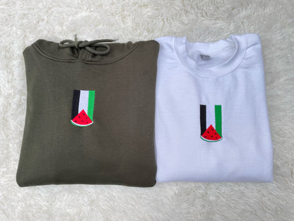 Watermelon Palestine Flag - Crewneck