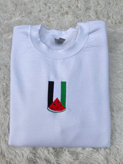 Watermelon Palestine Flag - Crewneck